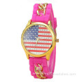 Girls Silicone Snack Quartz Analog Charm Watch